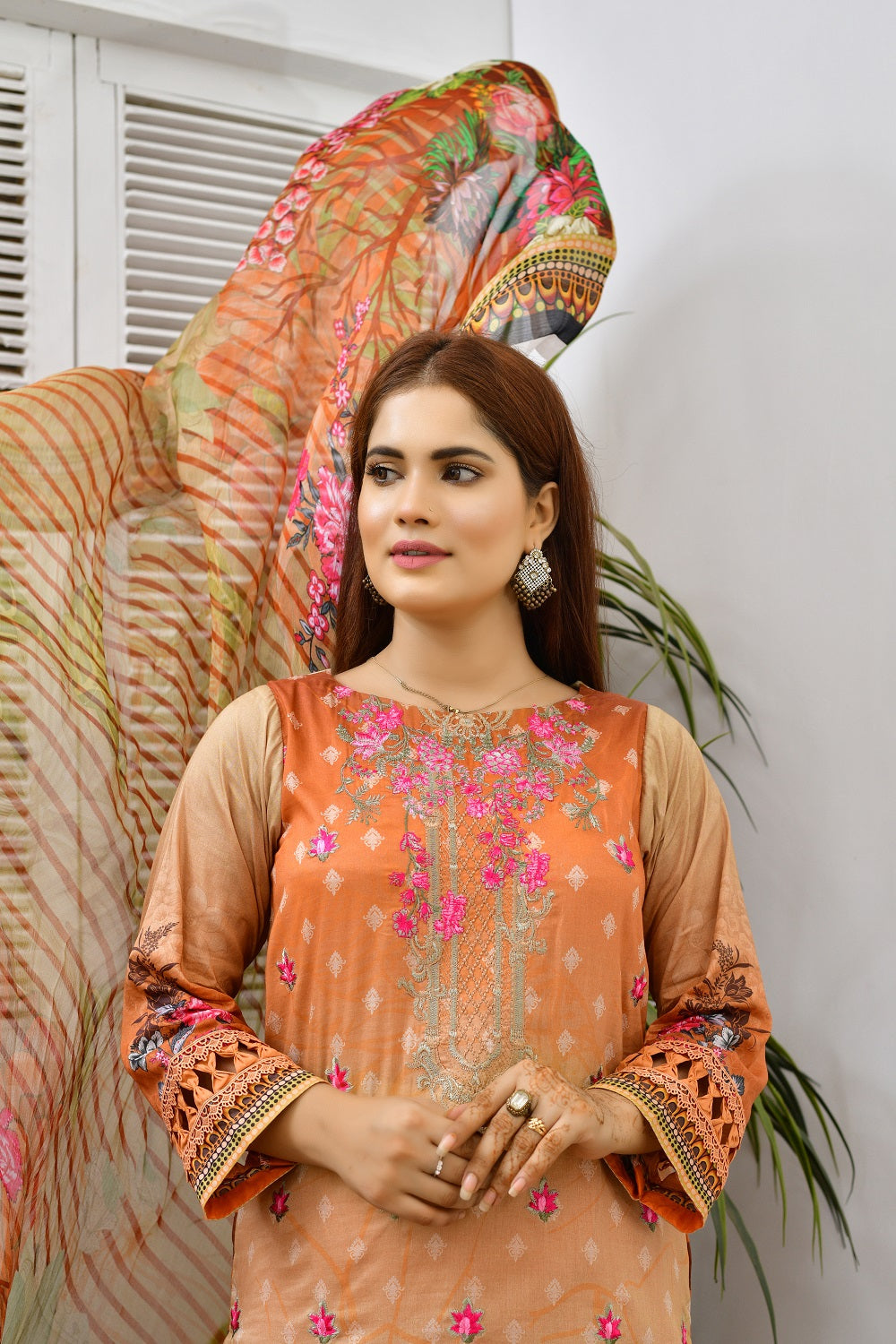 LD-003 - Embroidery Printed Lawn 3PC (6817079001187)