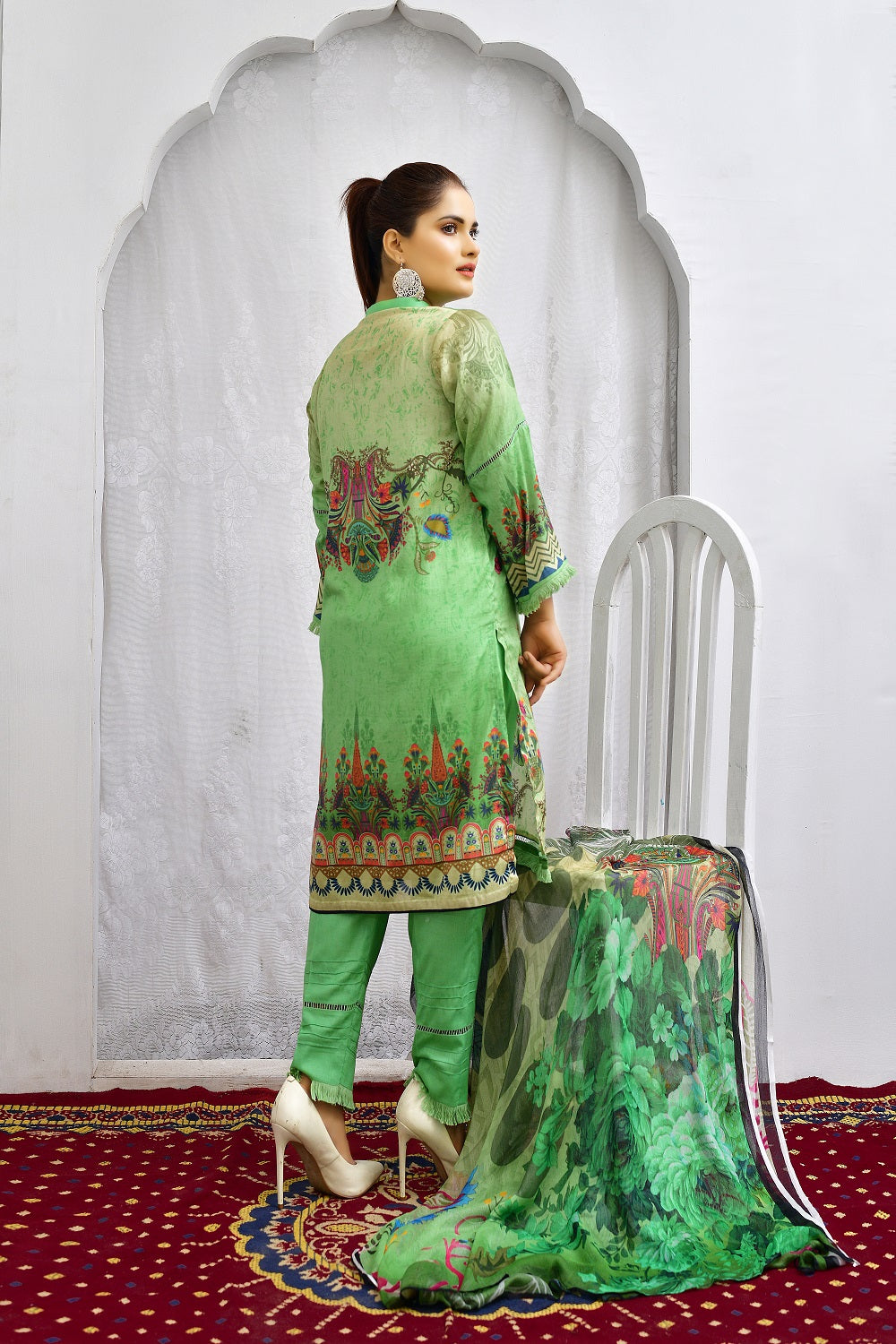 LD-008 - Embroidery Printed Lawn 3PC (6817081327715)